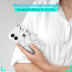 FANXI Minimalist Airplane Travel Map Phone Case Compatible - Image 7