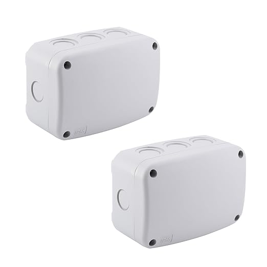 SuperInk White Outdoor Junction Box IP66 Waterproof Electrical Enclosure by SuperInk