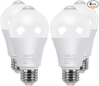 Aukora Motion Sensor Light Bulbs 4-Pack, 12W E26 Motion Activated Dusk to Dawn by AUKORA