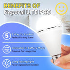 Neporal A19 Rechargeable Light Bulbs, Socket Rechargeable Emergency Light Bulb - Image 3