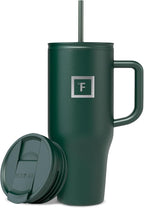 IRON °FLASK Co-Pilot Insulated Mug w/Straw & Flip Cap Lids by IronFlask