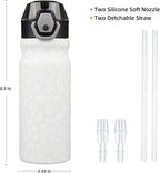 BJPKPK Water Bottle with Straw 18oz Insulated Water Bottles Reusable Stainless - Image 4