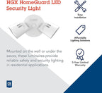 Lithonia Lighting HomeGuard 2-Light LED Outdoor Flood Lights, Wall or Ceiling - Image 2