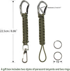 HERCULES Paracord Keychain Set – 2 Pack Lanyard Rope - Image 2