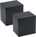 2 Pack Project Box IP65 Waterproof Junction Box ABS Plastic Black Electrical by Raculety