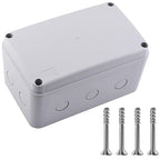 NineLeaf IP66 Waterproof Junction Box Outdoor, 7 1/8" x 4 1/2" x 4" White by NineLeaf