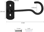 8Pcs Hanging Plant Bracket 6inch Metal Plant Hook Shepherds Hook Decorative - Image 2