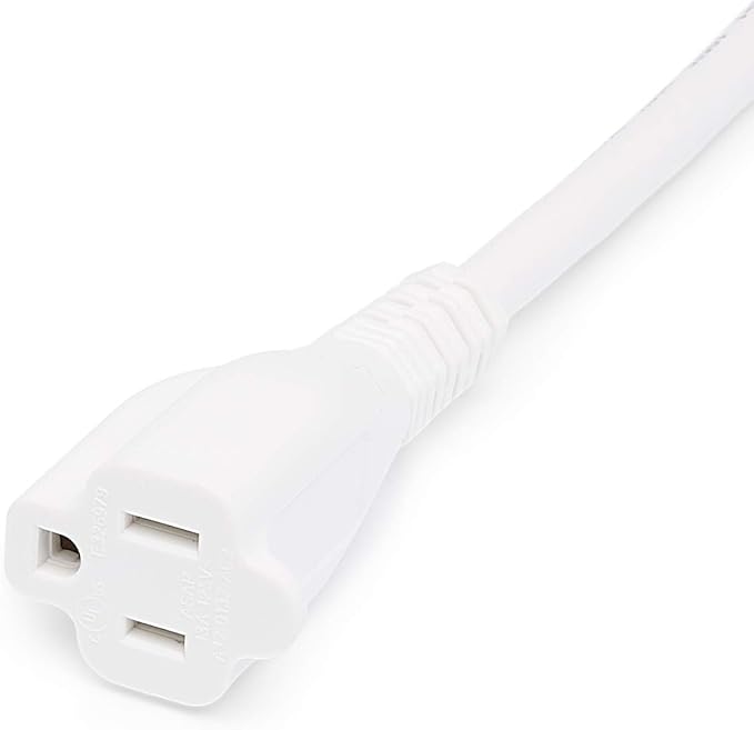 Amazon Basics Extension Cord, 3 Ft, 3-Prong Outlet Extender, Indoor Use - Image 3