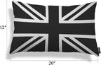 EKOBLA UK Flag Pillow Cases Union Jack Black White United Kingdom National - Image 5