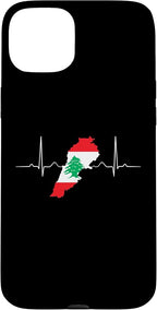 Lebanon Heart Lebanese Heartbeat Vintage Lebanon Map Case by Unknown