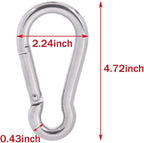 PROND Carabiner Clip, Heavy Duty Carabiner Clips, 316 Stainless Steel Carabiner - Image 5