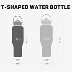 40oz Black Water Bottle Stainless Steel, Keep Cold 24H&Hot 12H, Water Bottle - Image 4