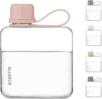 Portable Flat Water Bottle, BPA Free Reusable Tritan Plastic Travel Water - Image 3