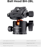 K&F Concept 73 inch /186cm Camera Tripod, Transverse Center Column Aluminium - Image 5
