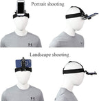 Head-Mounted Mobile Phone Holder, First-Person View Video Outdoor Live Shooting - Image 3