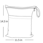 ALVABABY 2pcs Cloth Diaper Wet Dry Bags Waterproof Reusable - Image 5