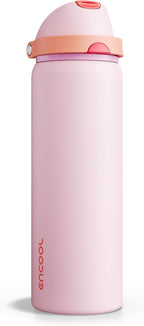 Insulated Water Bottle with Straw by ENCOOL