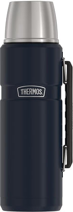 THERMOS Stainless King Vacuum-Insulated Beverage Bottle, 40 Ounce, Midnight Blue by Thermos