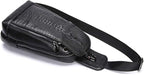 Hebetag Crocodile Genuine Leather Sling Chest Bag - Image 4