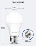 MikeWin Dusk to Dawn Light Bulbs Outdoor, 3000K Warm White, 12W Auto ON/Off - Image 7