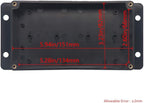 2 Pack Project Box IP65 Waterproof Junction Box ABS Plastic Black Electrical - Image 3
