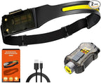 Headlamp 3 Packs, 230° Wide Beam Super Bright Head Lights, Detachable Mini by Unknown