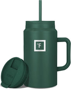 IRON °FLASK Co-Pilot Insulated Mug w/Straw & Flip Cap Lids by IronFlask