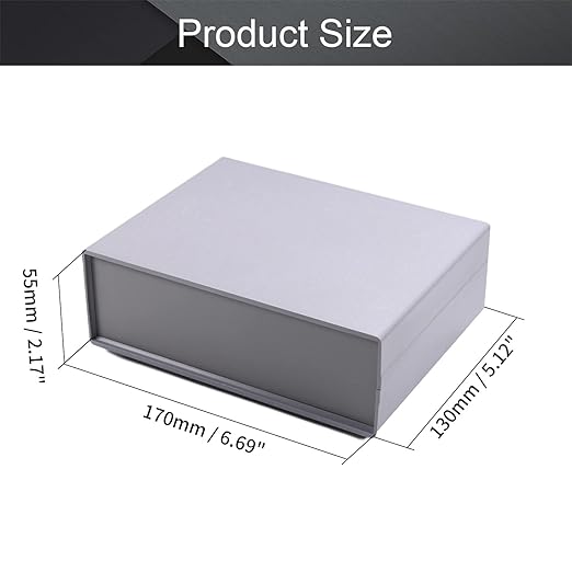 Fielect 6.69" x 5.12" x 2.17" Dustproof Electronic Junction Box Plastic - Image 2