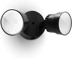 LUTEC P6221B 2000 Lumen 18 Watt LED Dual-Head Floodlight Outdoor, Switch by LUTEC