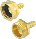Hooshing 1/2" Garden Hose Repair Kit Male and Female Brass Hose Mender End - Image 2