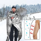 QIO CHUANG Emergency Mylar Thermal Blankets -Space Blanket Survival kit Camping - Image 7