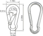Carabiner Clip, Spring Snap Hook, Locking Carabiners Clips - Image 2