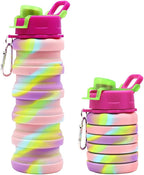 Silicone Collapsible Water Bottles, 16oz 500ml Portable Foldable Expandable - Image 9