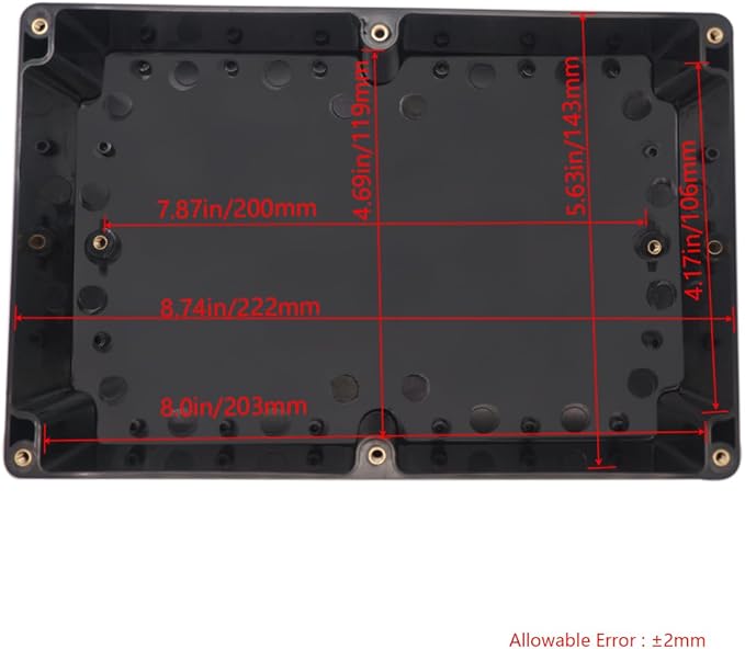 Project Box ABS Black Electrical Boxes IP65 Outdoor Waterproof Box Electronic - Image 4