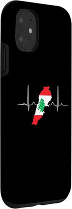 Lebanon Heart Lebanese Heartbeat Vintage Lebanon Map Case - Image 3