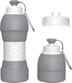 Collapsible Lightweight 20oz Water Bottle, Food-Grade Silicone BPA Free by Unknown