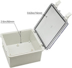 Zulkit 2pcs Junction Box ABS Plastic Dustproof Waterproof IP65 Electrical Boxes - Image 4