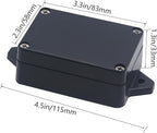 Project Box ABS Black Electrical Boxes IP65 Outdoor Waterproof Box Electronic - Image 2