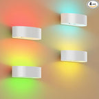 Motion Sensor Wall Light, 5000mAh Rechargeable Battery Operated Wall Sconces by WelcometoFULNIX