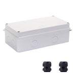 Junction Box, Reserved Holes Electrical Boxes Waterproof IP65 ABS Plastic by LuSumtly