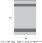 Linteum Textile Cotton Blended Hospital Patient Bath Blanket, Bed Bath Sheet - Image 7