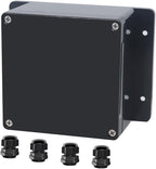 Project Box ABS Black Electrical Boxes IP65 Outdoor Waterproof Box Electronic by Raculety