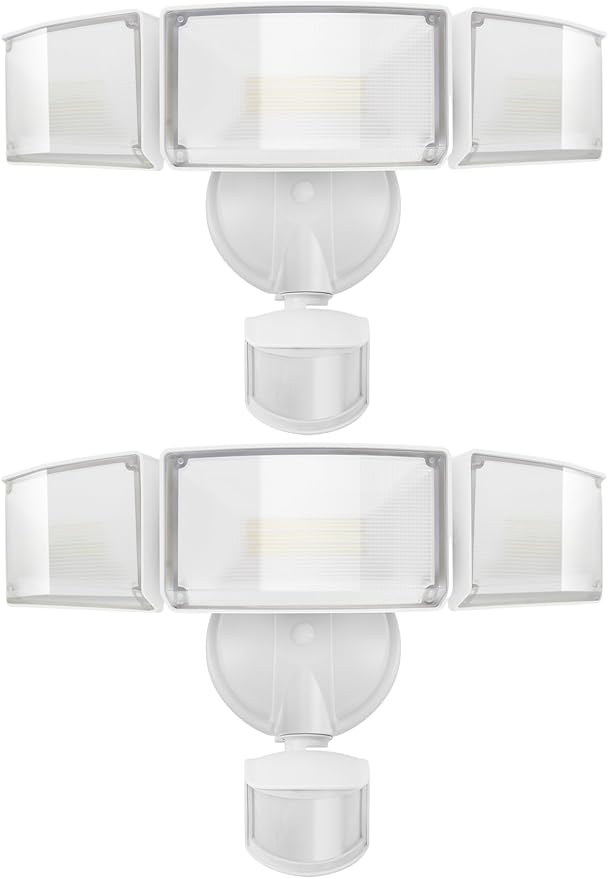 UME 2 Pack 5500LM LED Security Lights Motion Sensor Light Outdoor, 5000K by UME