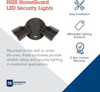 Lithonia Lighting HomeGuard 2-Light LED Outdoor Flood Lights, Outdoor LED Lights - Image 2
