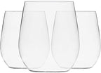 Munfix Disposable Plastic Wine Glasses, Stemless 12 oz Clear Shatterproof Cups - Image 7
