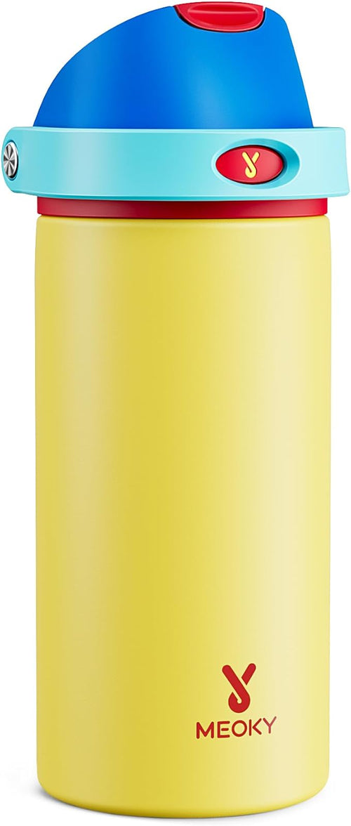 18 oz Insulated Water Bottle for Kids: Meoky Stainless Steel Water Bottle by MEOKY