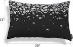 EKOBLA Shiny Diamond Rectangle Pillow Cases White Crystal Sparkle Gemstone - Image 4