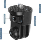 Aluminum Camera Tripod Adapter 1/4"-20 Conversion Adapter Mounts Compatible - Image 5