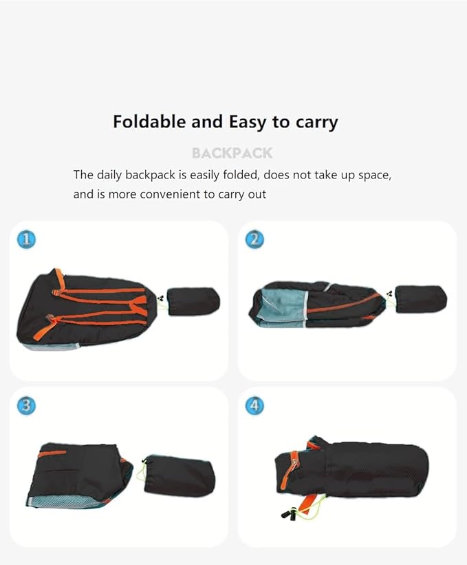 levayhill 25L Foldable Hiking Backpack Lightweight Packable Basic-Daypack - Image 9