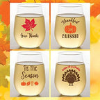 Set of 4 Shatterproof Designer 16 oz Plastic Wine Glasses MADE in the USA - Image 2